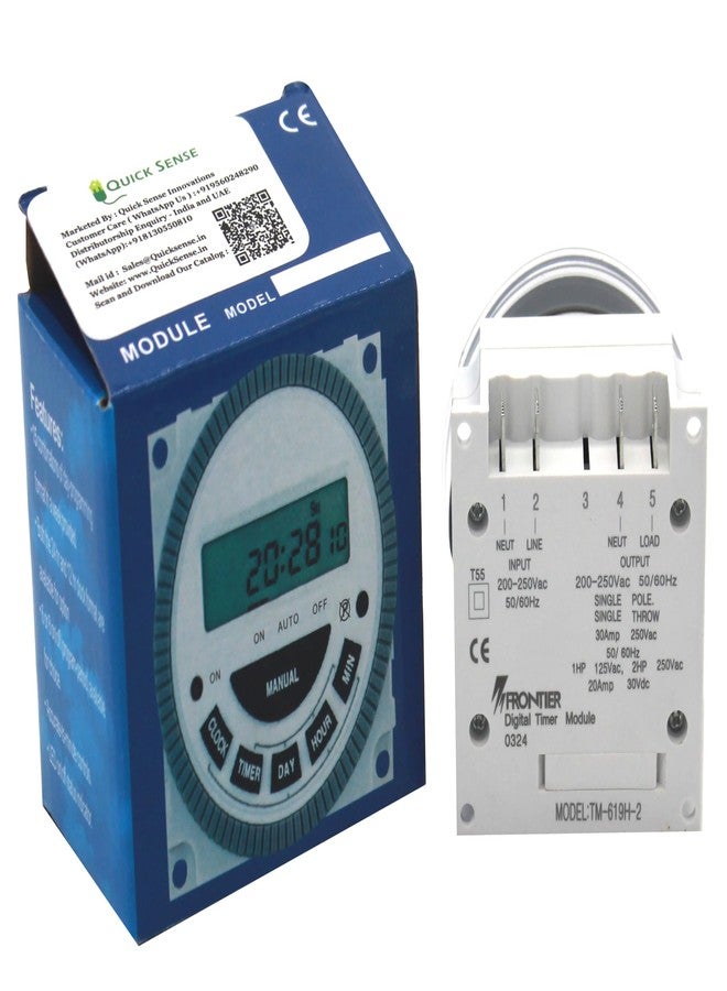 Quick Sense مؤقت رقمي سريع الاستشعار، وحدة تحكم قابلة للبرمجة TM-619-30A، مجموعة من 4 قطع - Image 3